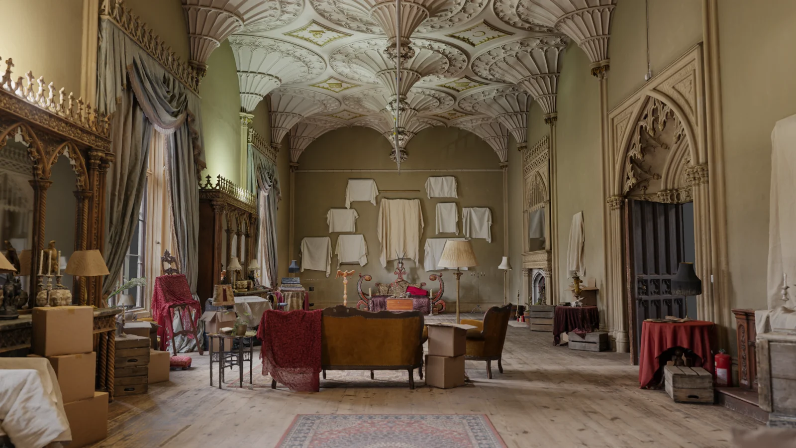 Fully textured render of the Morris room