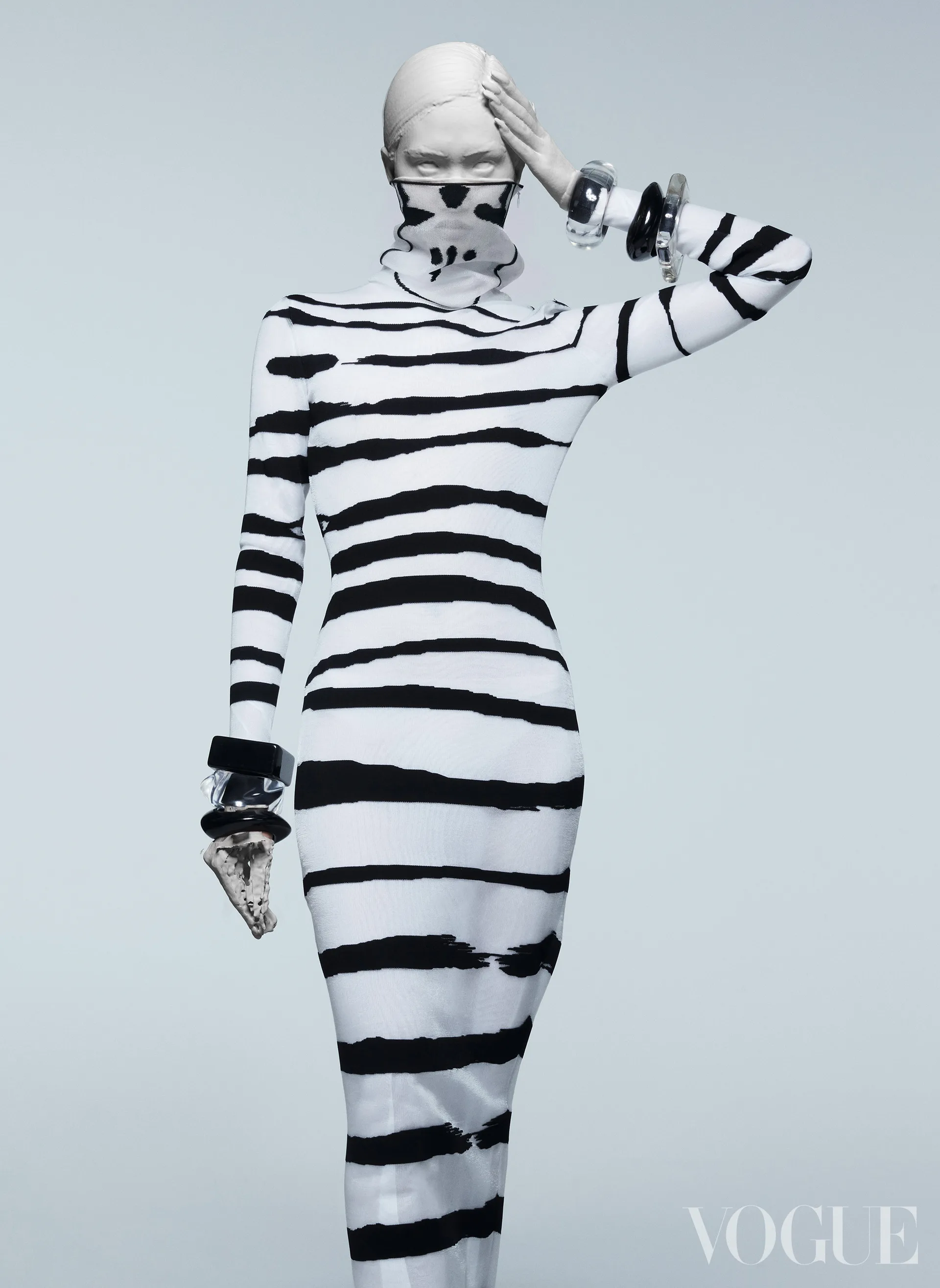 Vogue China cover story image built from a body scan